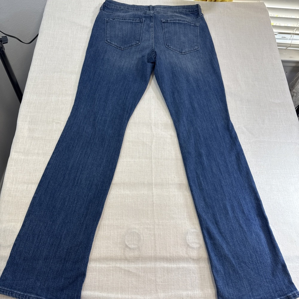 Old Navy Wow Bootcut Jeans Womens 12 Long Blue Mid Rise Stretch Denim Y2K - Picture 4 of 12